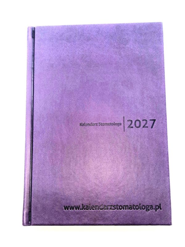 kalendarz stomatologa 2027 fiolet