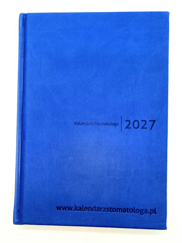 kalendarz stomatologa 2027 niebieski