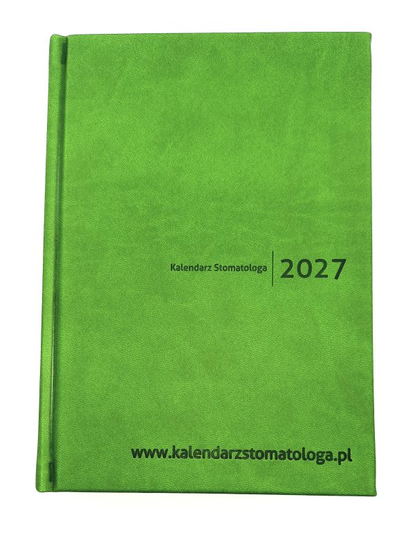 kalendarz stomatologa 2027 zielony