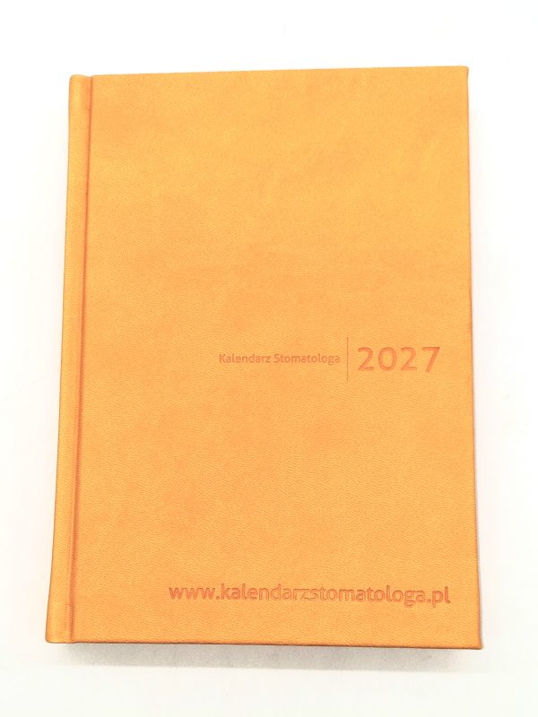 kalendarz stomatologa 2027 żółty